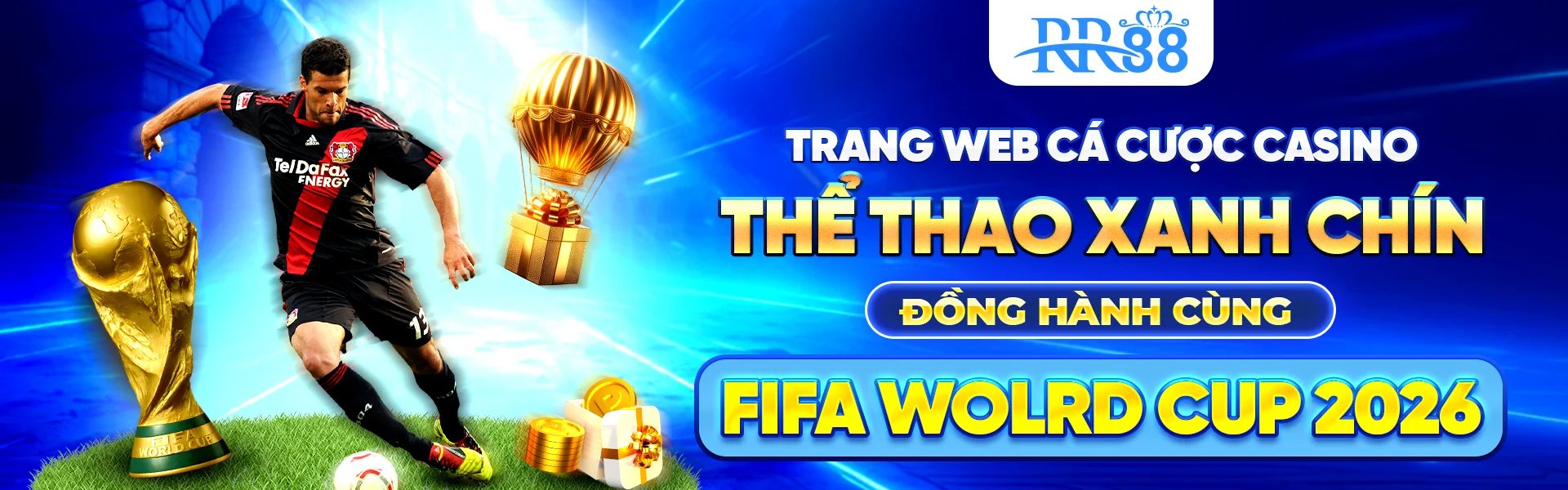 Banner RR88 đồng hành cùng wc 2026